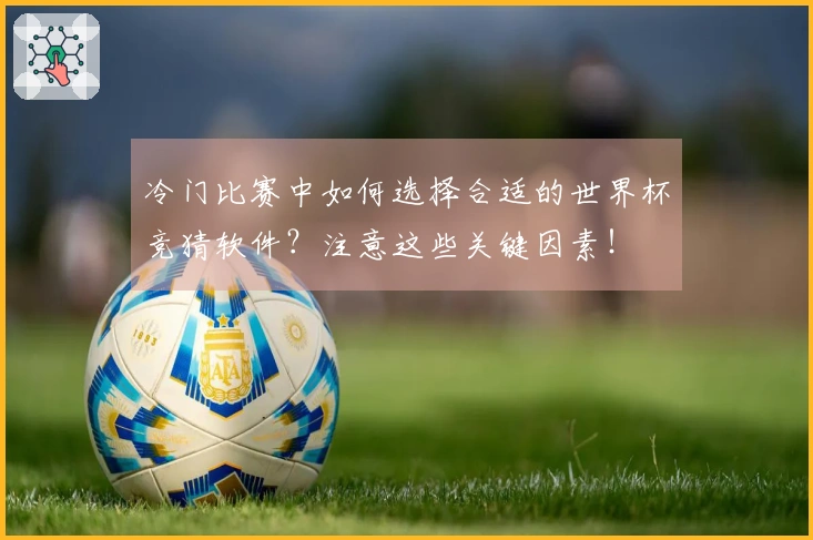 冷门比赛中如何选择合适的世界杯竞猜软件?注意这些关键因素!