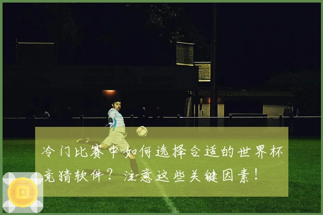 冷门比赛中如何选择合适的世界杯竞猜软件？注意这些关键因素！
